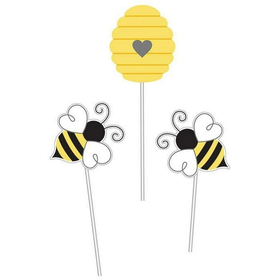 Creative Converting Bumblebee Baby Centerpiece, 3 ct