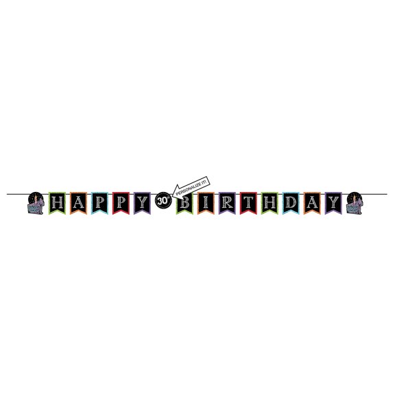 Creative Converting Chalk Birthday Napkins 16 Pack 291971