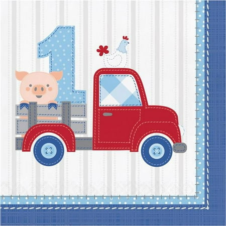 Charming Farmhouse 1st Birthday Lunch Napkins (16)