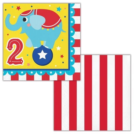 Creative Converting Circus Party Napkins, 16 ct