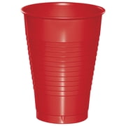 Classic Red 12 oz Plastic Cups for 20 Guests