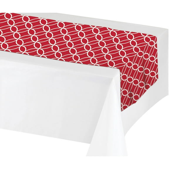 Creative Converting Classic Red Table Runner, each