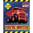 thumbnail image 1 of Creative Converting Construction Trucks Invites, 8 Count, 1 of 1