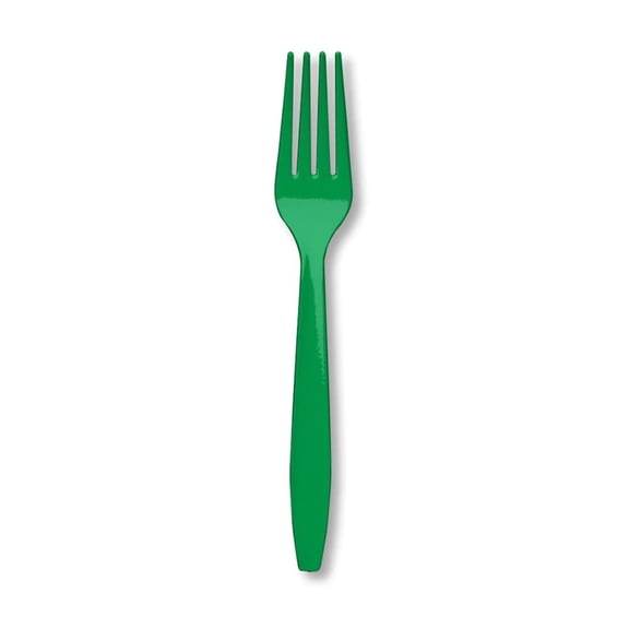 Creative Converting Emerald Green Plastic Forks, 24-Pack