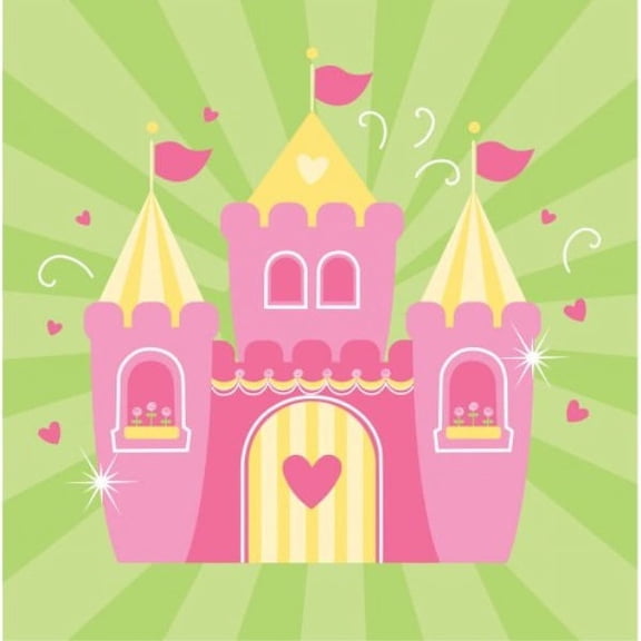 Fairytale Princess Castle Frog Prince Birthday Party Paper Luncheon Napkins