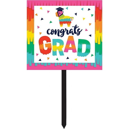 Fiesta Fun Grad Yard Sign