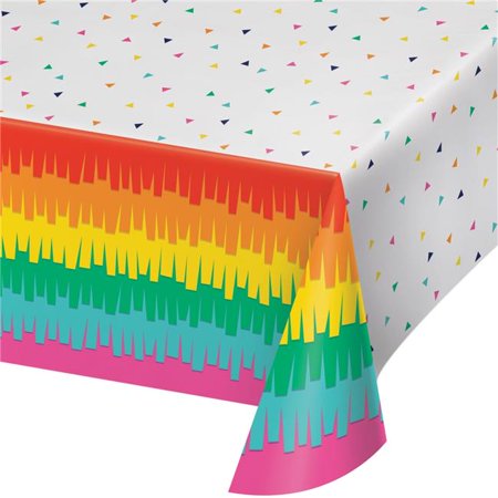 Creative Converting 340212 Fiesta Fun Plastic Tablecloth