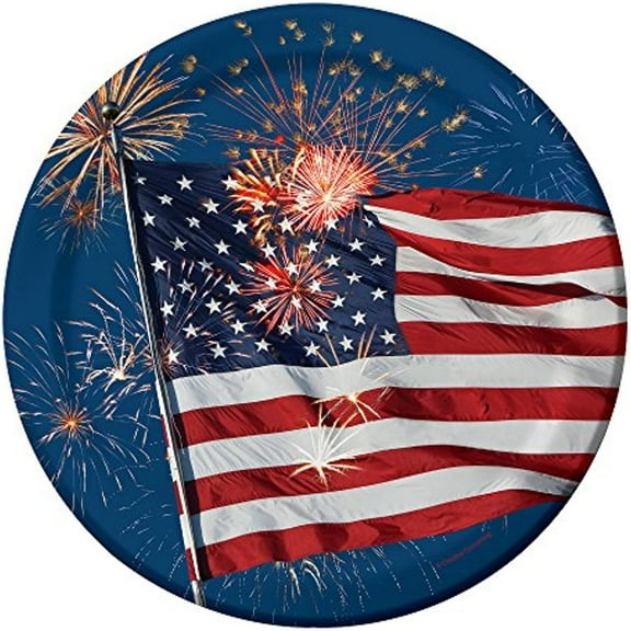 Creative Converting Firework Finale 8 Ct 9 Inch Paper Dinner Plates