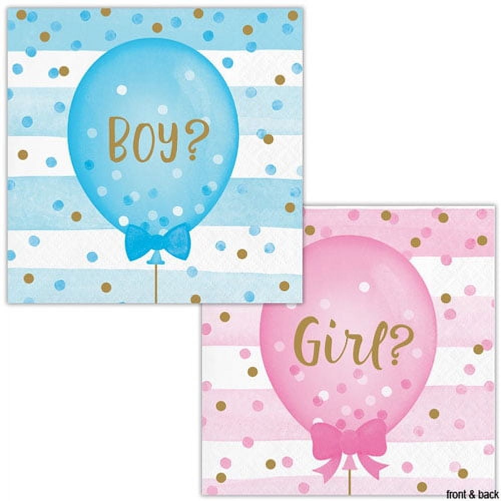 Creative Converting Piatti Per Festa Gender Reveal - 17,8 Cm, Multicolore Rosa E Blu, Carta Premium (8 Pezzi)