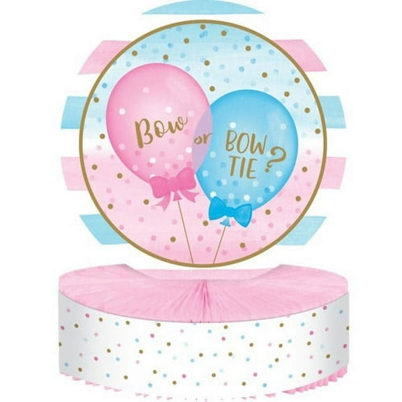 Creative Converting 336685 Gender Reveal Balloons Centerpiece