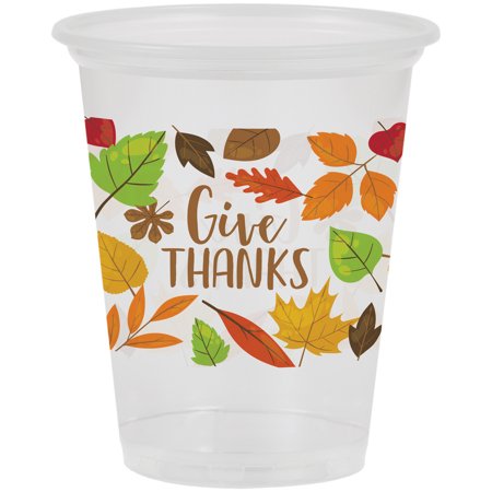 Creative Converting Give Thanks Plastic 16 oz Cups 24 Count