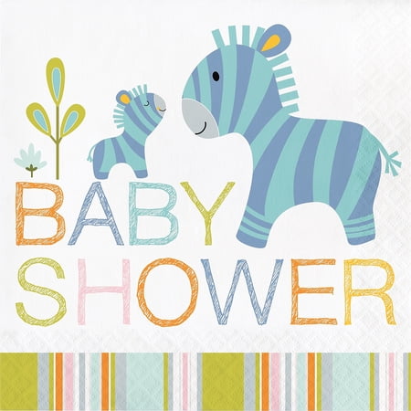 Creative Converting Happy Jungle Baby Shower Napkins 16 pk 324581