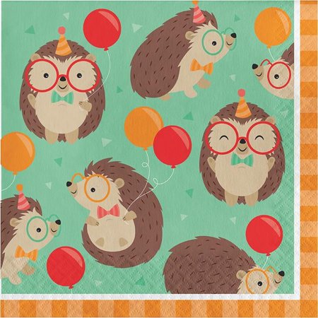 Creative Converting Hedgehog Party Paper Luncheon Napkin 16ct