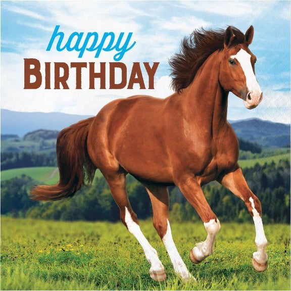 Creative Converting Horse And Pony Napkins, 16 ct