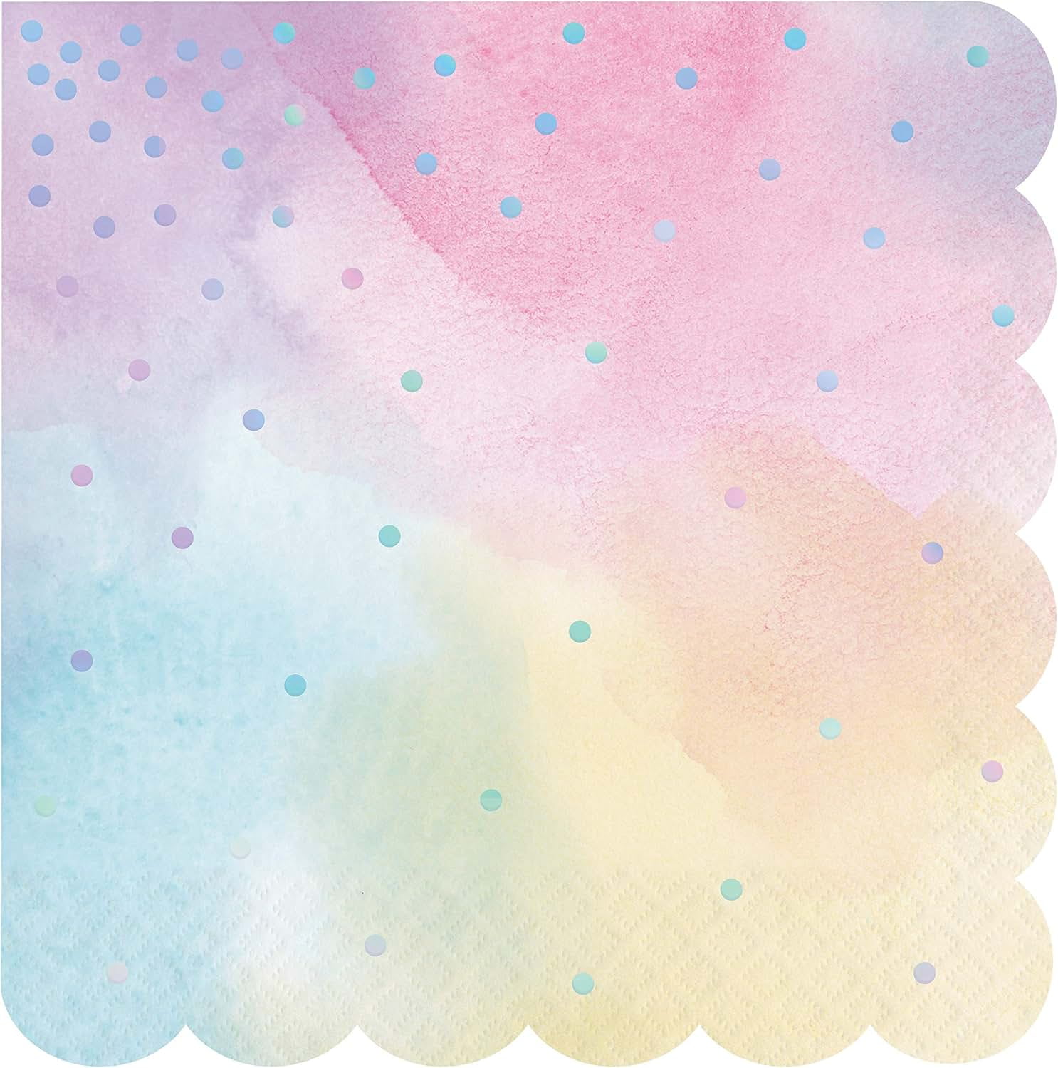 Creative Converting Iridescent Shaped Luncheon Napkin (16)