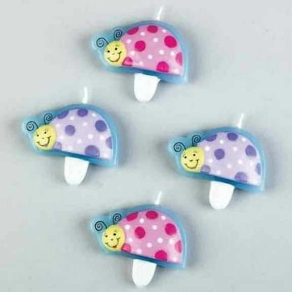 Creative Converting Lil Lady Bug Molded Candle Set