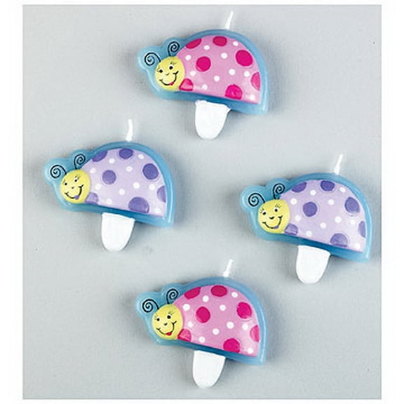 Lil Ladybug Party Molded Candle Set - 4/pkg