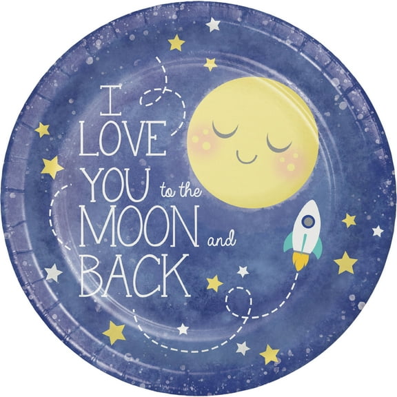 Creative Converting - Moon & Back 9'' Plate 8Ct