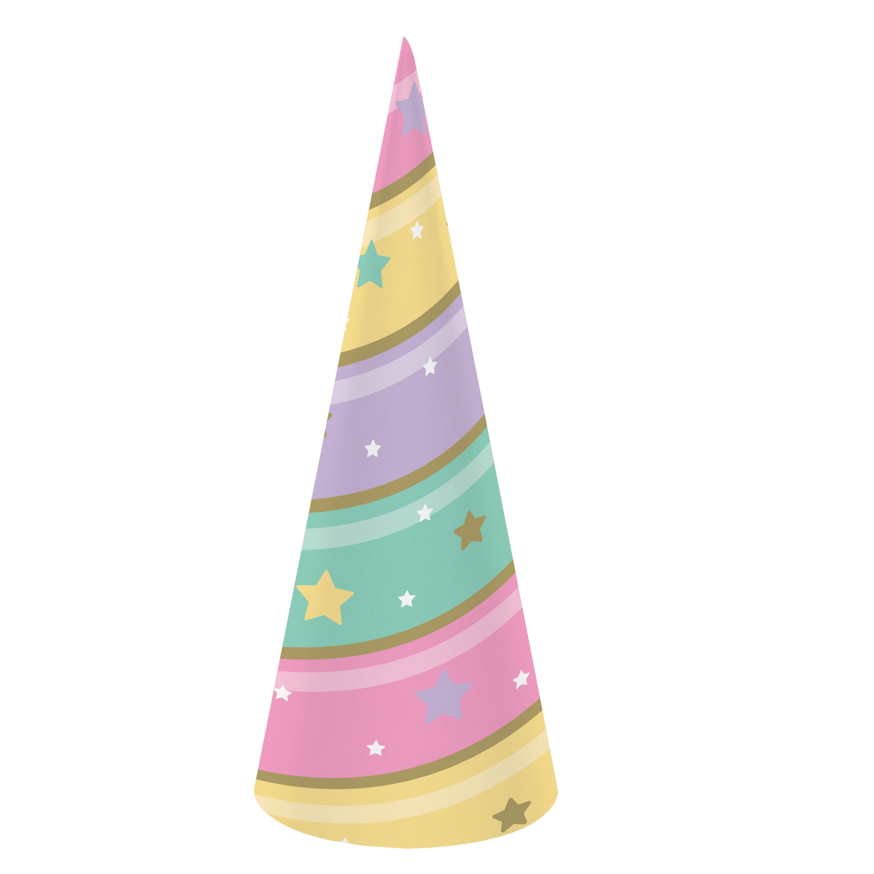 Creative Converting Multi-color Birthday Party Hats, 24 Count