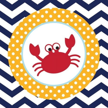 Creative Converting Napkins, Beverage, Crab