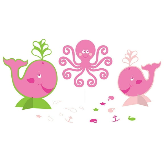 Creative Converting Ocean Preppy Girls Centerpiece