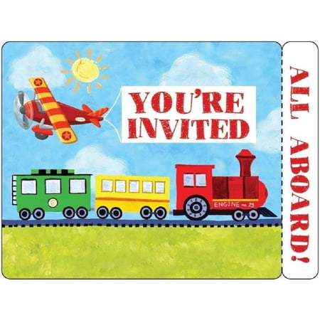 Creative Converting On-The-Go 8 Count Postcard Party Invitations