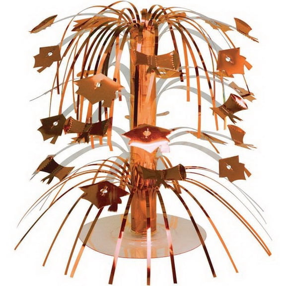 Creative Converting Cascade Graduation Centerpiece, Mini, Orange