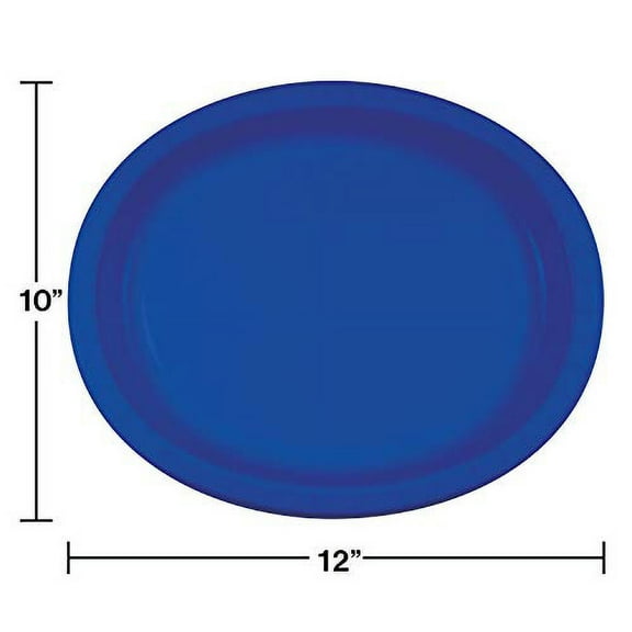 Creative Converting Oval Platter, 10" X 12", 8Pk