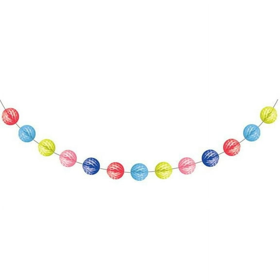 Creative Converting Over The Rainbow Garland, Artificial Garlands, Multicolor, 1 Pack