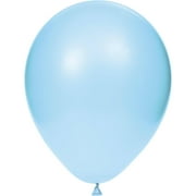 Creative Converting Pastel Latex 12" Blue Solid Print Party Balloons, 15 Count