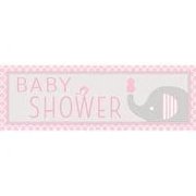 Creative Converting Pink Little Peanut Girl Party Banner