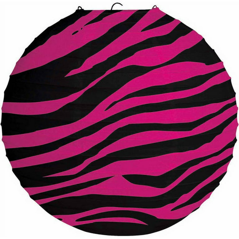 Creative Converting Pink Zebra Boutique Lantern Walmart