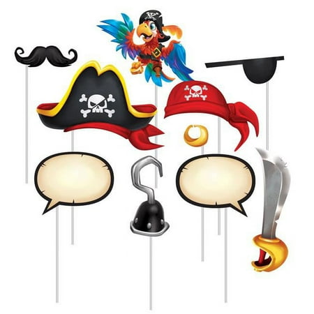 Creative Converting Pirate Treasure Photo Props, 10 ct