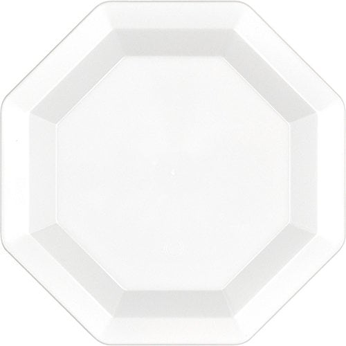 Creative Converting Plastic Dessert Plate, 7", White