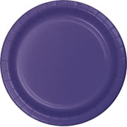 Party Creations Lunch Plate, 7", Purple, 8 Ct
