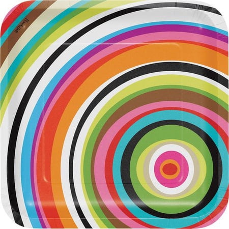 Creative Converting Ring Paper Dinner Plate (Set of 10)