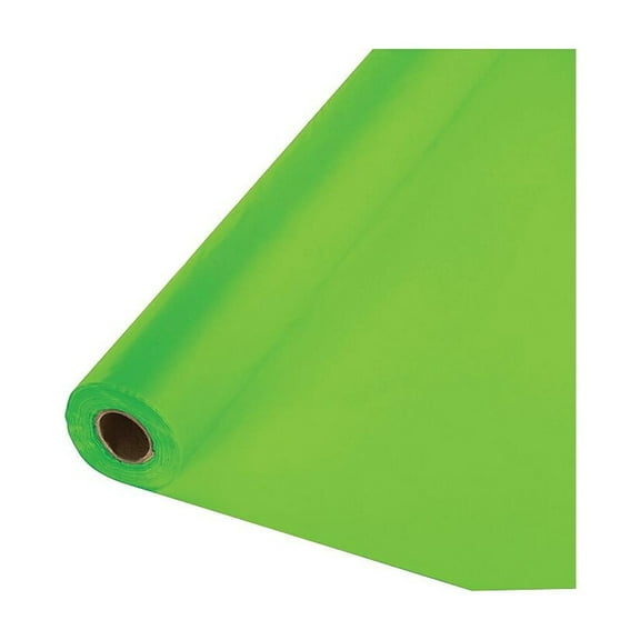 Lime Green Plastic Table Roll 100' (Each) - Party Supplies