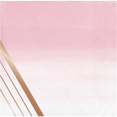 Creative Converting 340048 Rose All Day 3-Ply Beverage Napkins, 16 Count