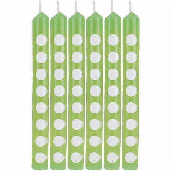 Creative Converting Safari Adventure Fresh Lime and White Paper Straws