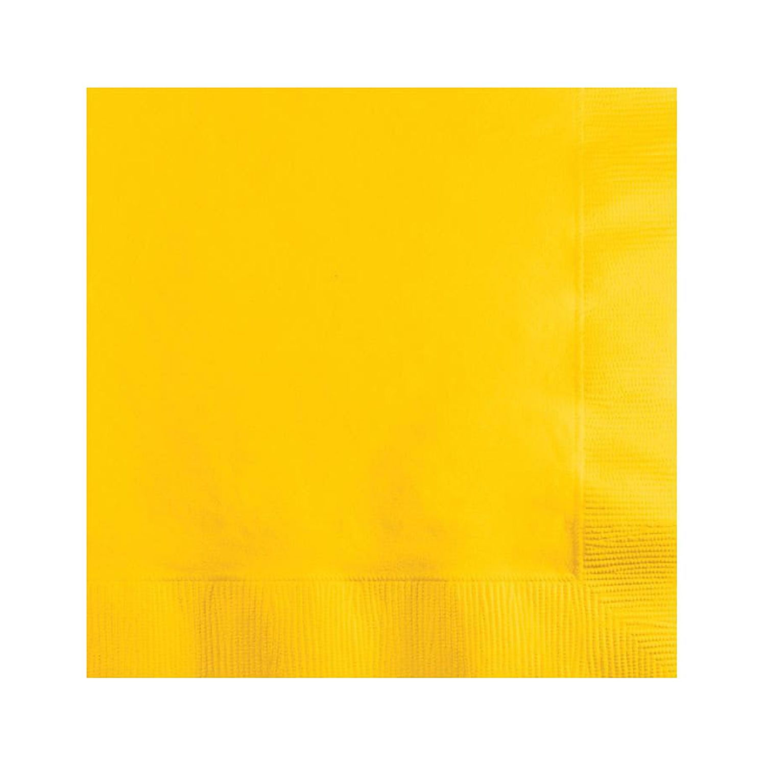 Creative Converting School Bus Yellow 2-Ply Beverage Napkins 50/Pack 801021B - image 1 of 2