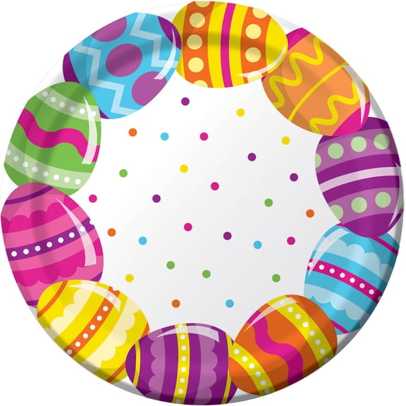 Creative Converting Seasonal Dishwasher Safe Disposable Paper Plates, 8 Count, 1 Pack