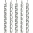 thumbnail image 1 of Creative Converting Silver Spiral Candles, 24 ct, 1 of 3