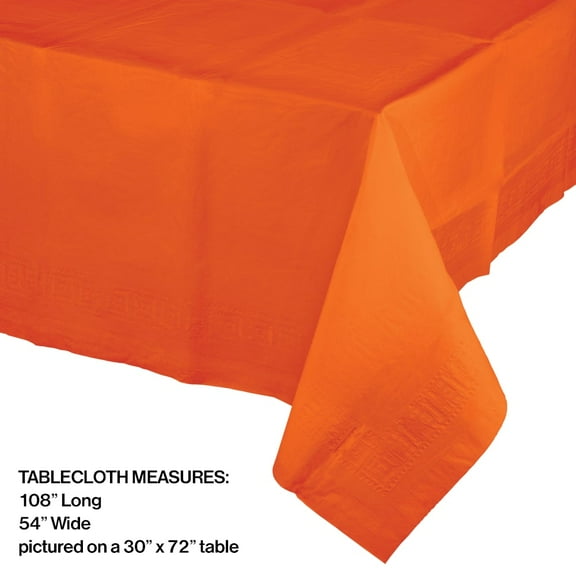 Creative Converting Sunkissed Orange Tablecover - Orange