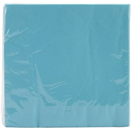 Creative Converting Touch of Color 2-Ply 50 Count Paper Lunch Napkins, Bermuda Blue