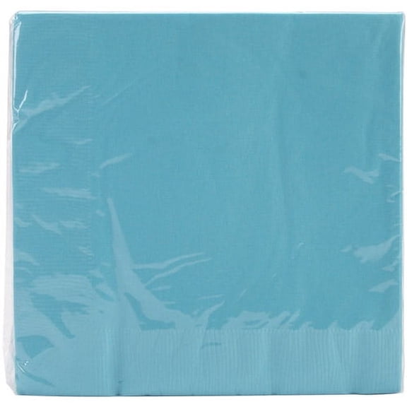 Creative Converting Touch of Color 2-Ply 50 Count Paper Lunch Napkins, Bermuda Blue