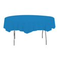 thumbnail image 1 of Creative Converting Touch of Color Plastic Disposable Table Cover True Blue, 82" Diameter | 12/Case, 1 of 6