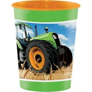 Creative Converting Tractor Time Keepsake Cups, 8 count