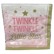 322251 Twinkle Twinkle Little Star Pink Lunch Napkins (16)