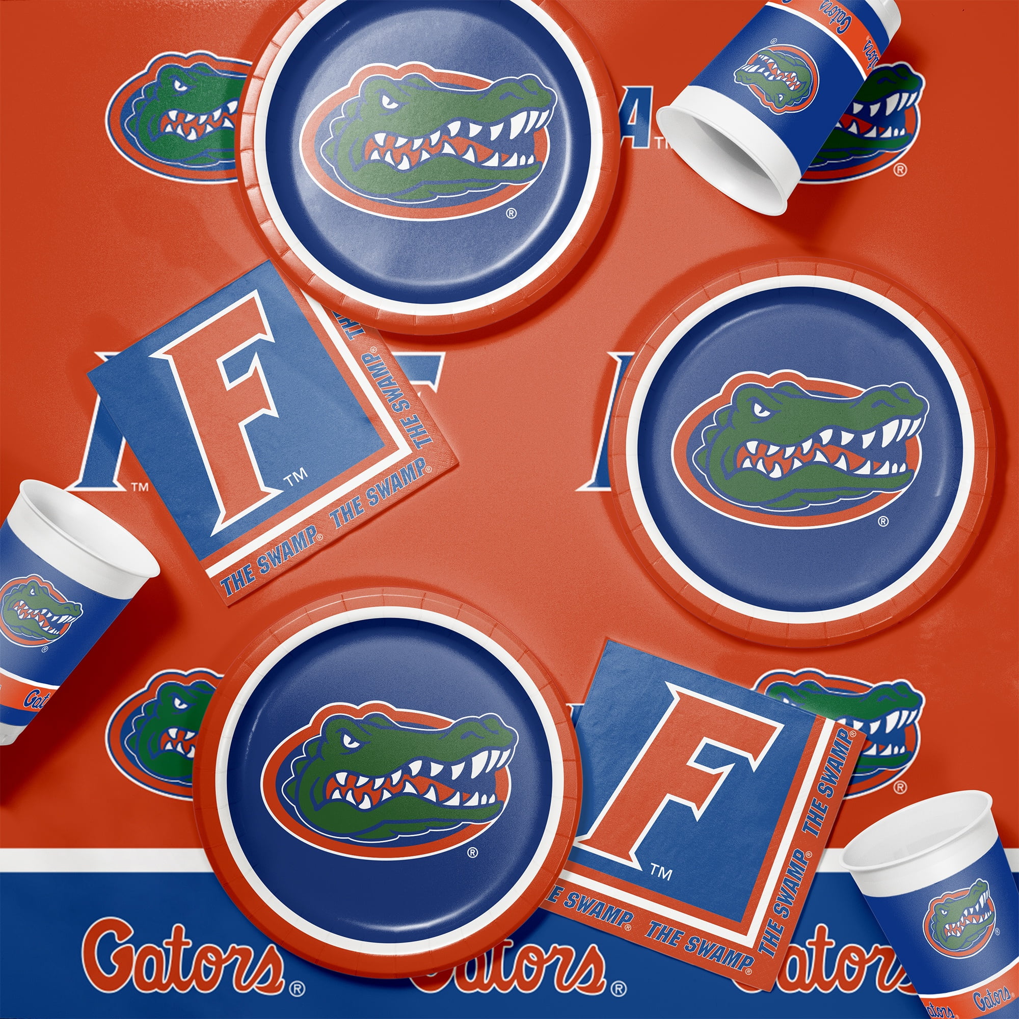 Creative Converting University of Florida Tailgating Kit, Serves 8
