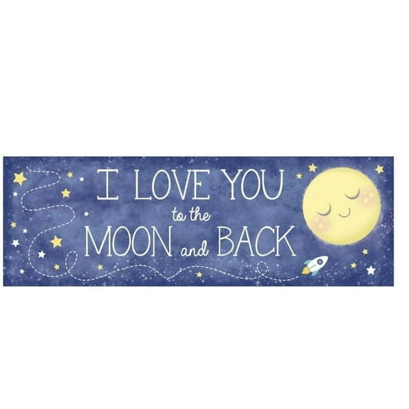 Creative Converting to the Moon and Back Giant Party Banner 20x60